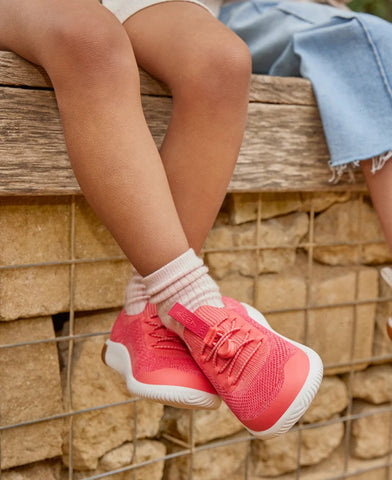 Little Kids' KNX Knit Sneaker  |  Iguana/Evening Primrose