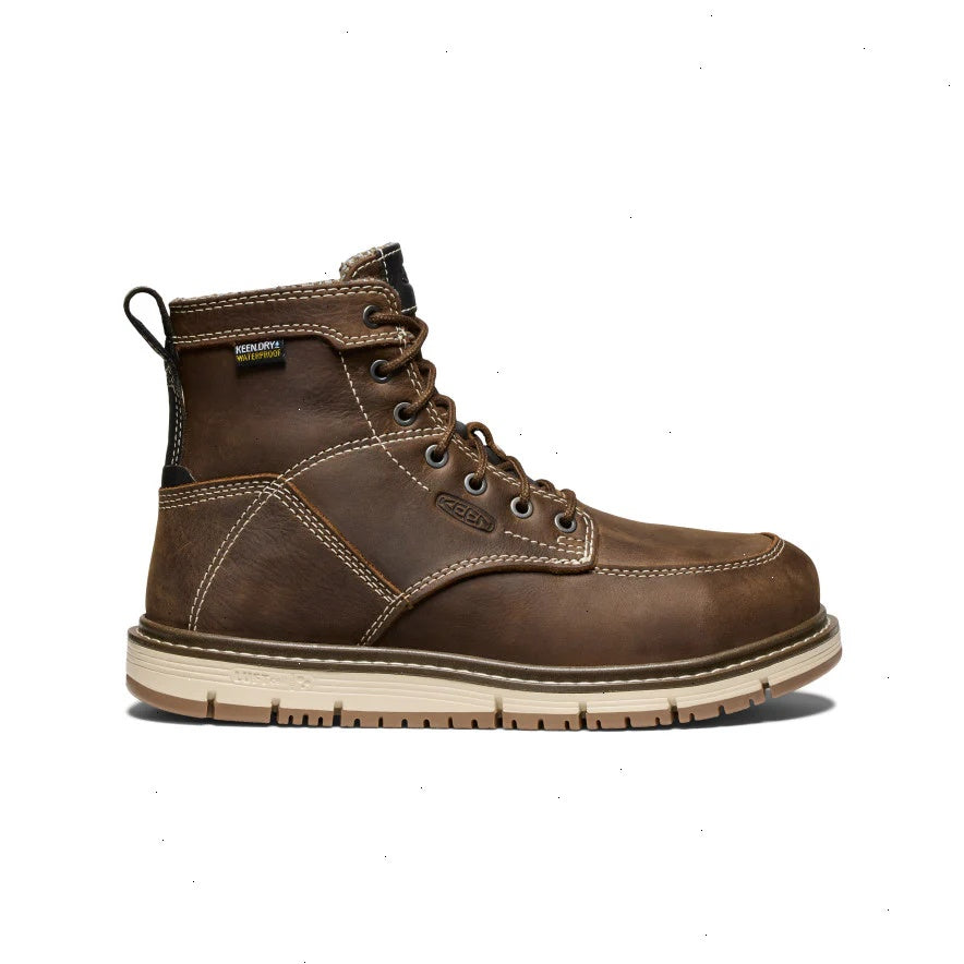 Women's San Jose 6" Waterproof Boot (Aluminum Toe)  |  Cascade Brown/Gum