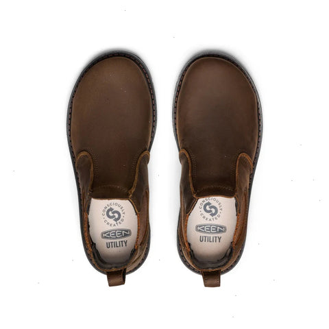 Women's San Jose Chelsea 90° Heel Boot (Aluminum Toe)  |  Cascade Brown/Black