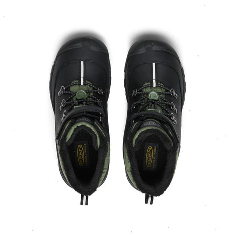 Big Kids' Kanibou Waterproof Winter Boot  |  Black/Bronze Green