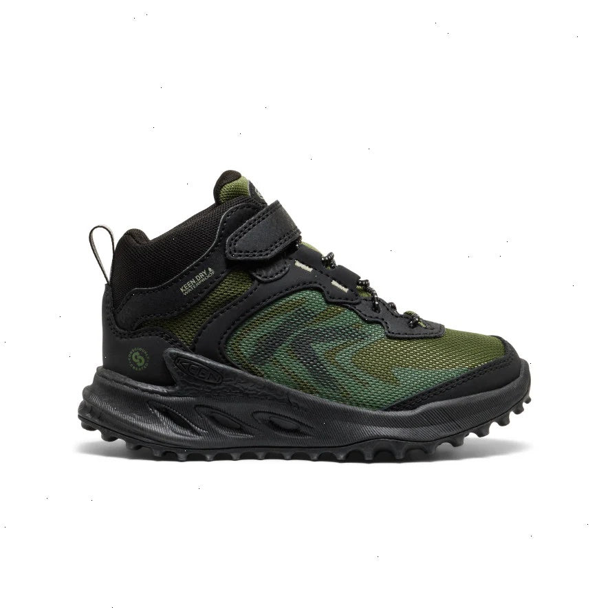 Little Kids' Zionic Waterproof Hiker  |  Black/Bronze Green