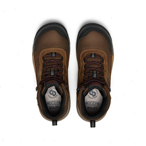 Women's Skokie Waterproof Work Boot (Carbon Toe)  |  Bison/Black