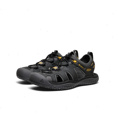 Men's SOLR Sandal  |  Black/Gold