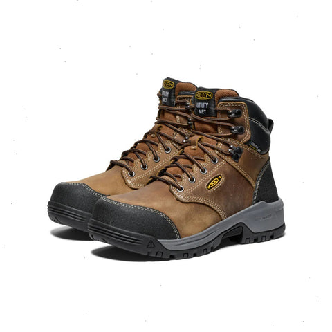 Women's Evanston 6" Waterproof Boot INT MET (Carbon Toe)  |  Bison/Black
