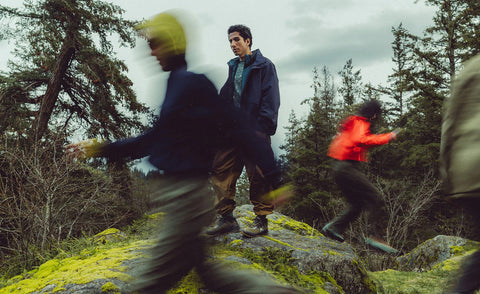 Men's Zionic NXT Waterproof Hiking Boot  |  Naval Academy/Bright Marigold