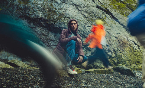 Men's Zionic NXT Waterproof Hiking Shoe  |  Naval Academy/Bright Marigold