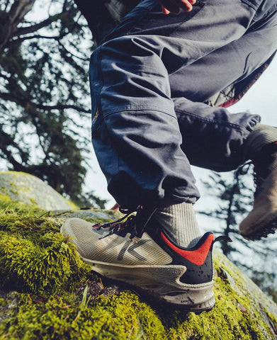 Men's Zionic NXT Waterproof Hiking Shoe  |  Safari/Red Ochre
