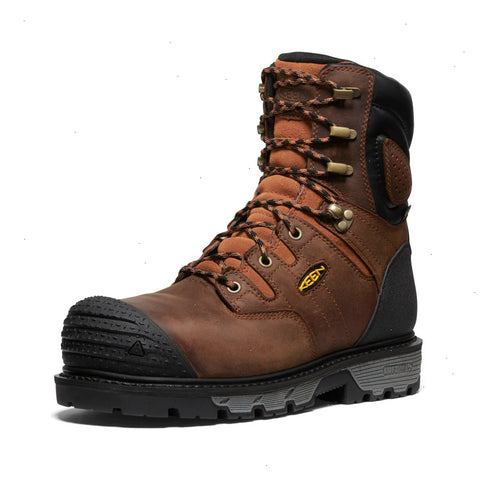 Men's Camden 8" Insulated Waterproof Boot (Carbon Toe)  |  Leather Brown/Black