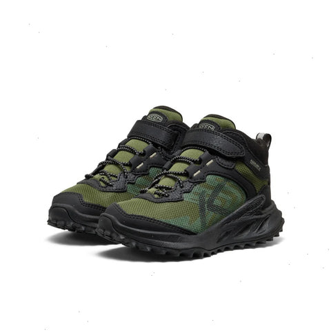 Little Kids' Zionic Waterproof Hiker  |  Black/Bronze Green