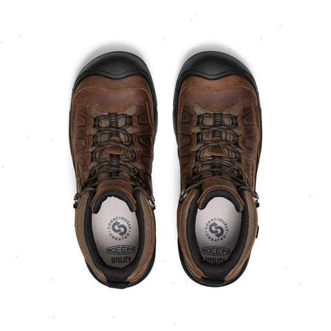 Men's Targhee IV Waterproof Work Boot (Carbon Toe)  |  Dark Earth/Black